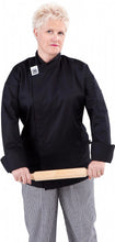 Load image into Gallery viewer, CR - Modern Black Long Sleeve Chef Jacket - Global Chef 