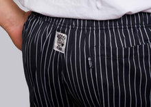 Load image into Gallery viewer, Black &amp; White Pin Stripe Chef Pants - Global Chef 
