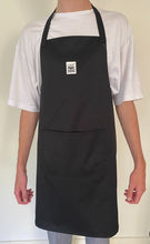 Load image into Gallery viewer, Black Bib Chefs Apron (Pocket) - Global Chef