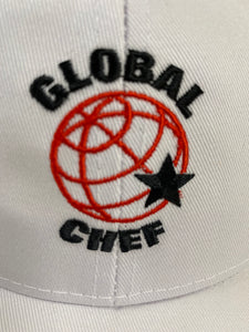 GLOBAL White Chef Cap - Global Chef 