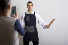 Load image into Gallery viewer, X-BACK Bib (Navy/Grey) - Global Chef 