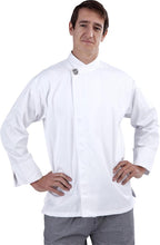Load image into Gallery viewer, Modern White Long Sleeve Chef Jacket - Global Chef