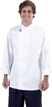 Load image into Gallery viewer, Modern White Long Sleeve Chef Jacket - Global Chef