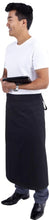 Load image into Gallery viewer, Long Black Waist 3/4 Apron (Pocket ) - Global Chef