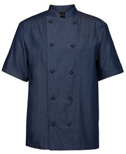 Load image into Gallery viewer, Denim Short Sleeve Chef Jacket - Global Chef 