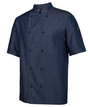 Load image into Gallery viewer, Denim Short Sleeve Chef Jacket - Global Chef 