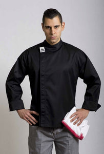 CR - Modern Black Long Sleeve Chef Jacket - Global Chef 