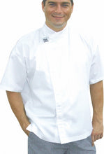 Load image into Gallery viewer, CR - Modern White Short Sleeve Chef Jacket - Global Chef 
