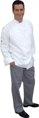 CR - Classic White Long Sleeve Chef Jacket - Global Chef 