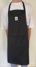 Load image into Gallery viewer, Black Bib Chefs Apron (Pocket) - Global Chef 