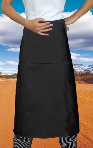 Black Long Waiters 3/4 Apron (Pocket) - Global Chef 