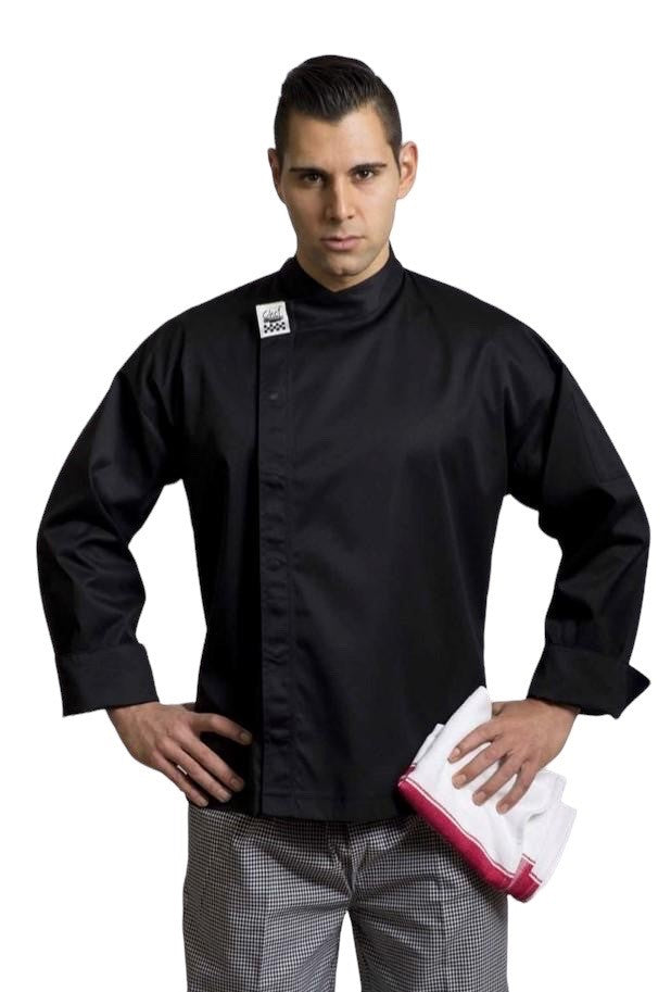 Chef Revival Modern Black Long Sleeve Chef Jacket