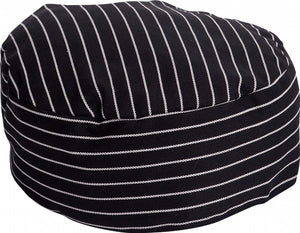 Black & White Pin Stripe Chef Hat - Global Chef 