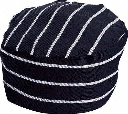 Navy & White Stripe Chef Hat - Global Chef 