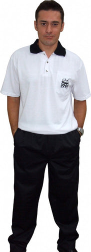 CR White Polo Shirt (Embroidered) - Global Chef 