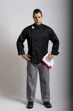 Load image into Gallery viewer, CR - Modern Black Long Sleeve Chef Jacket - Global Chef 