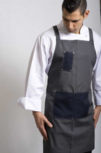 Load image into Gallery viewer, X-BACK Bib (Navy/Grey) - Global Chef 