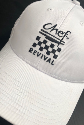Chef Revival White Baseball Cap (Embroidered) - Global Chef 