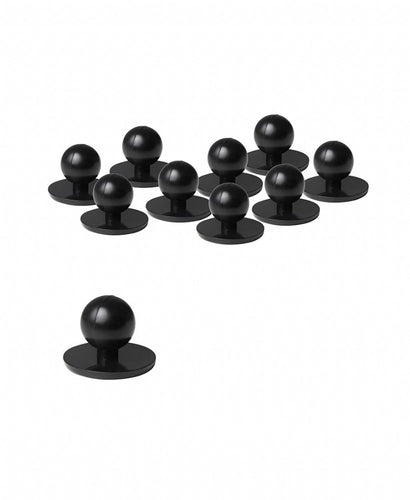Chef Button Black (Pack of 10) - Global Chef 