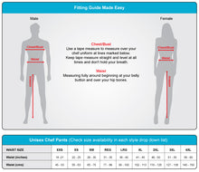 Load image into Gallery viewer, Black Executive Chef Work Pants - Global Chef 
