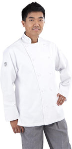 Traditional White Long Sleeve Chef Jacket - Global Chef 