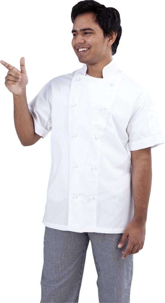 Light Weight Short Sleeve Chef Jacket - Global Chef 