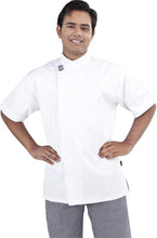 Load image into Gallery viewer, GC-Modern White Short Sleeve Chef Jacket - Global Chef 