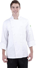 Load image into Gallery viewer, Brigade - Traditional White Long Sleeve Chef Jacket - Global Chef 