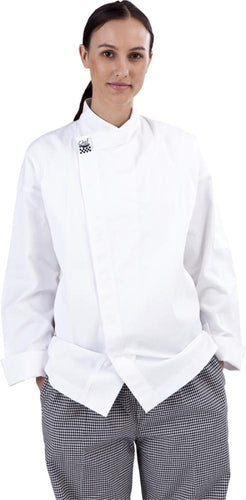 CR - Modern White Long Sleeve Chef Jacket - Global Chef 