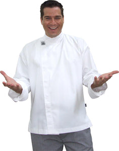 CR - Modern White Long Sleeve Chef Jacket - Global Chef 