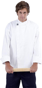 CR - Modern White Long Sleeve Chef Jacket - Global Chef 