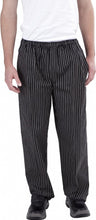 Load image into Gallery viewer, Black &amp; White Pin Stripe Chef Pants - Global Chef 