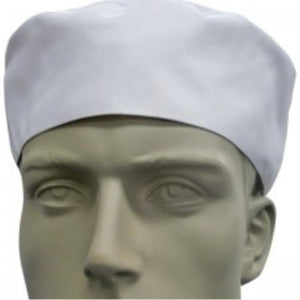 White Flat Top Chef Hat - Global Chef 