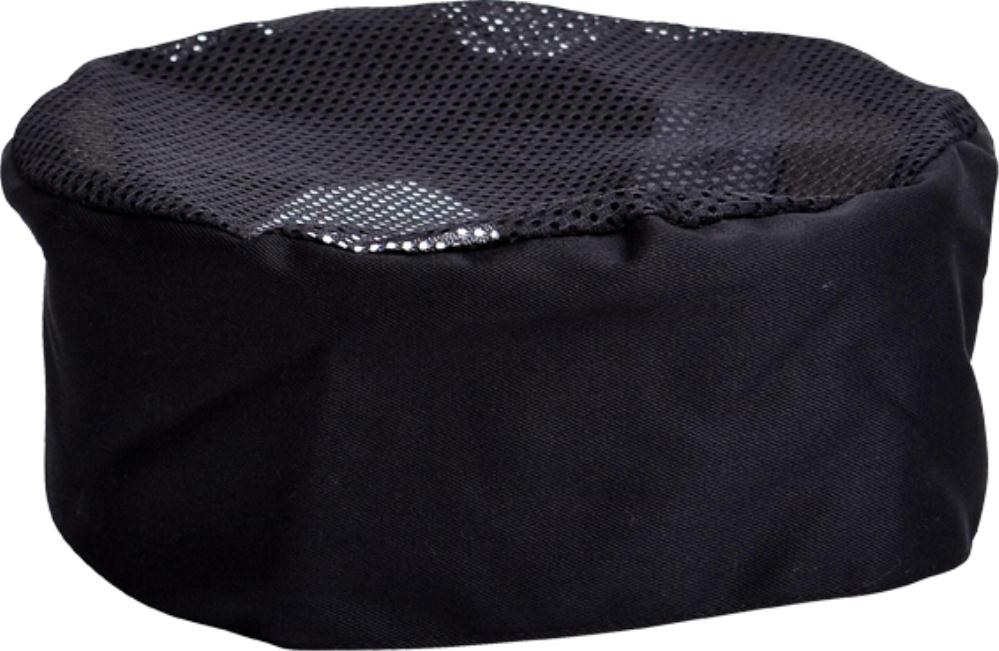 Black Mesh Top Chef Hat - Global Chef 