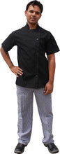 Load image into Gallery viewer, EPIC Light Weight Black Chef Jacket -  Short Sleeve - Global Chef 