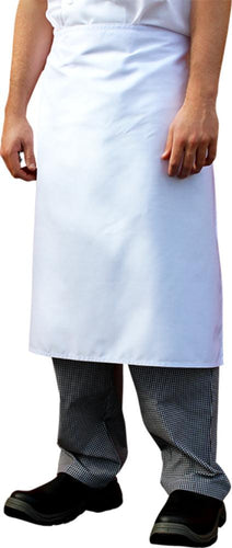 EPIC White Cooks Apron - 3/4 Waist - Global Chef 