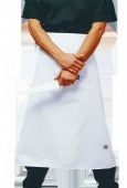White Chefs Waist 3/4 Apron (Larger Size) - Global Chef 
